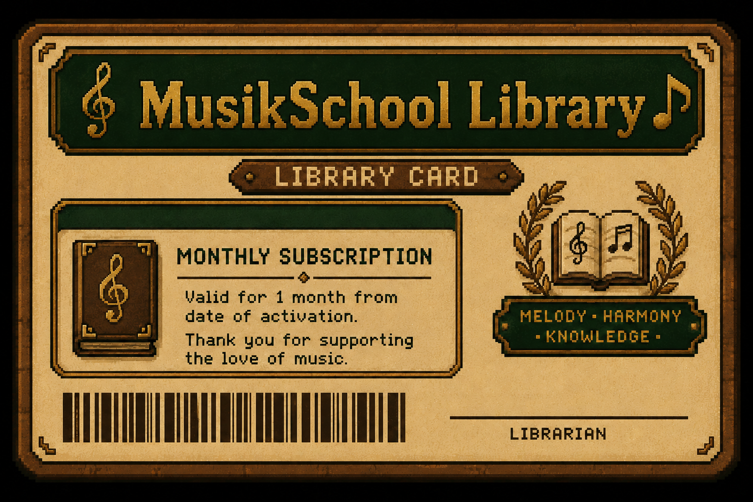 Monthly Card