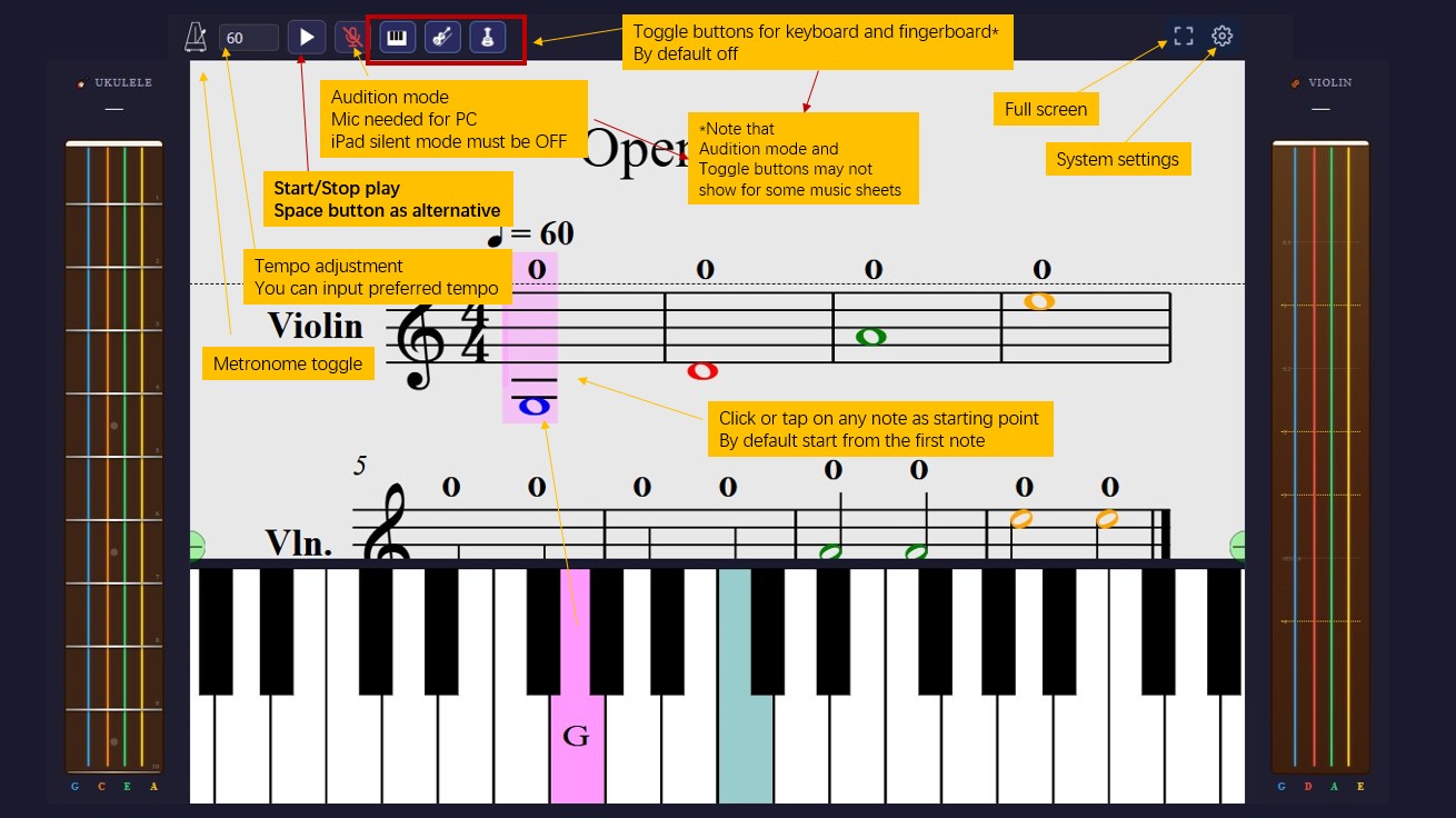Playalong Interface